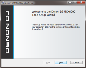 denondj mcx8000 driver install 1