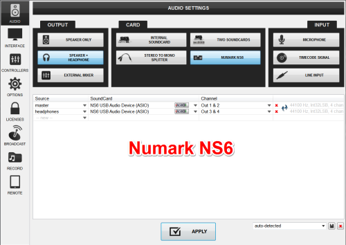 numark virtualdj8 ns6setup